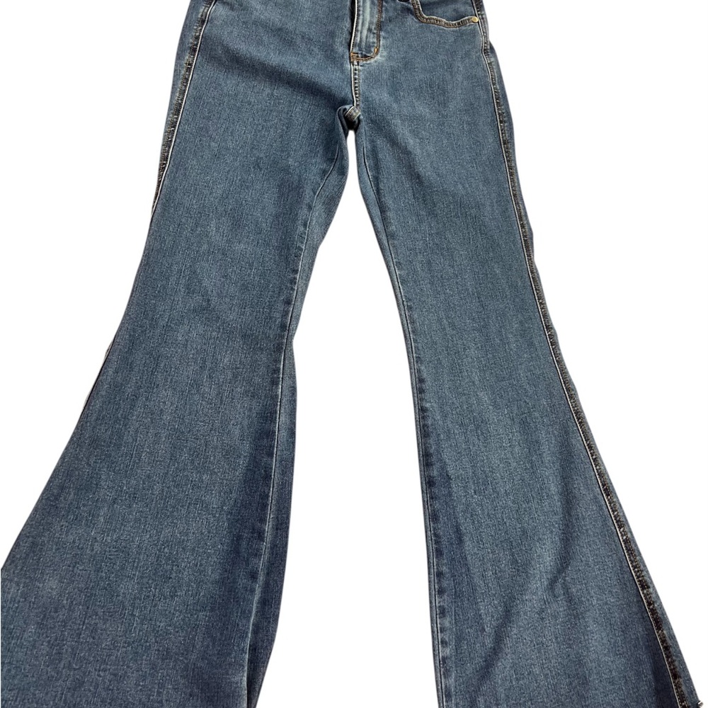 Judy Blue Flare Wide Leg Blue Jeans